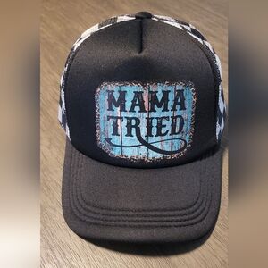 Black 'Mama Tried' Trucker Hat